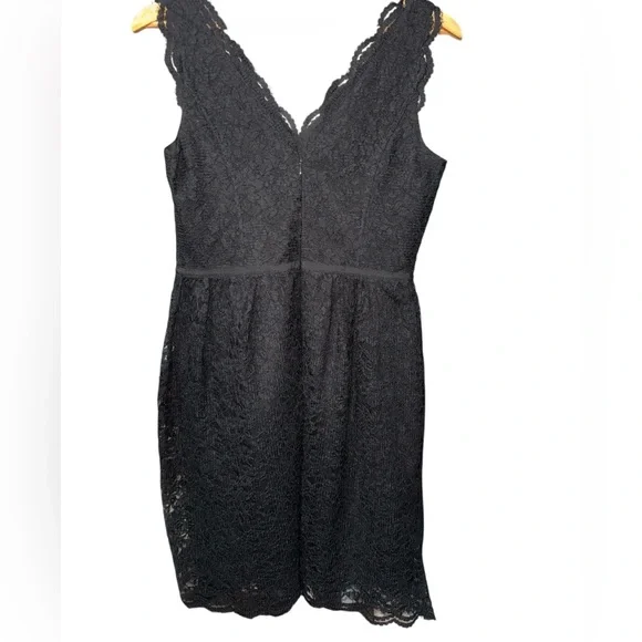 LOFT BLACK LACE DRESS SIZE 4 NWT - Picture 5 of 8